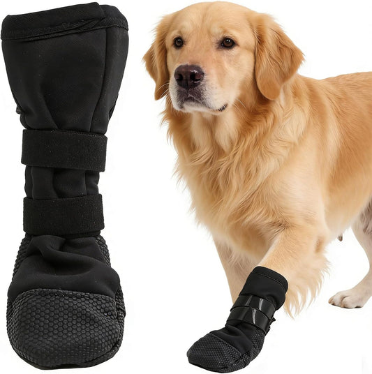 Dog Recovery Boot for Injured Paws - Breathable Dog Shoes with Non-Slip Sole & Self-Adhesive Strap, Dog Bootie to Protect Wounds from Licking, Dirt, and Infection - for Small to Medium Dogs