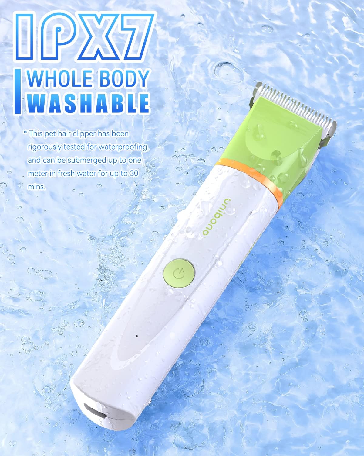 Dog Grooming Kit with Paw Trimmer, All-in-One Low Noise Electric Rechargeable Small Quiet Pet Clippers Foot Dog Hair Shaver with Stainless Steel Scissors and Comb for Dogs at Home (Green)