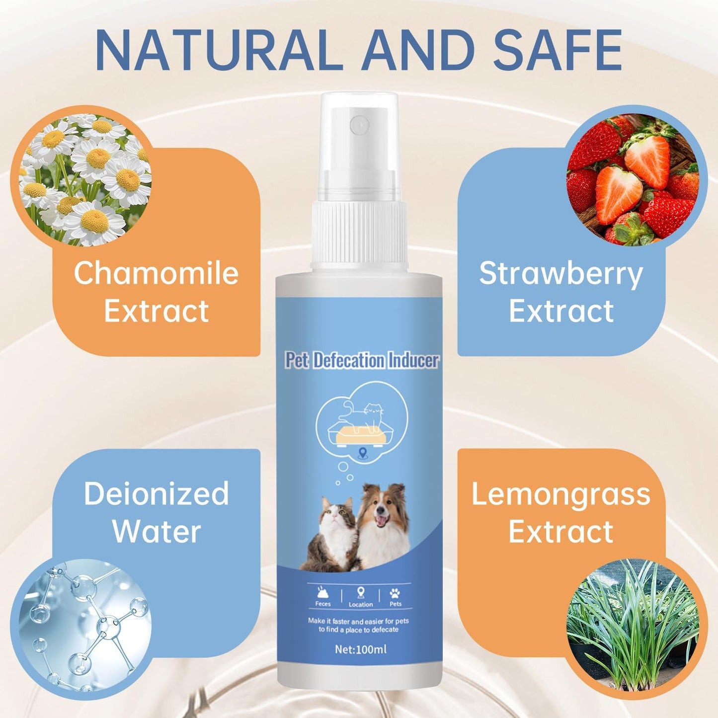 Potty Training Spray for Dogs Dog Potty Training Spray Go Here Dog Potty Training Spray Address Canine Inappropriate Elimination Habits for Indoor & Outdoor Environments (Blue)