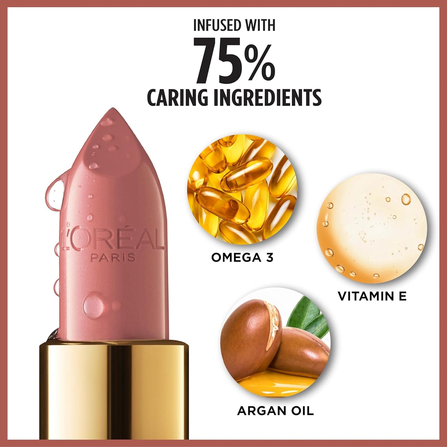 L'Oreal Paris Colour Riche Satin Lipstick for Moisturized Lips,Lip Makeup with Argan Oil and Vitamin E,Worth It Medium,0.13 Oz