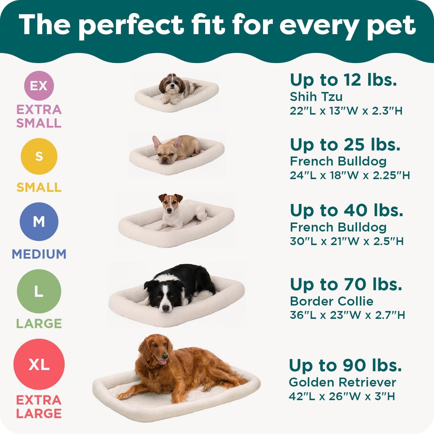 Furhaven Dog Bed for Small Dogs & Indoor Cats, 100% Washable, Sized to Fit Crates - Sherpa Fleece Bolster Crate Pad - Gray, Small