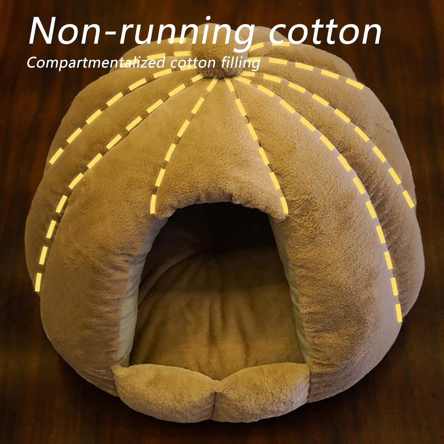 Cat Bed for Indoor Cats Machine Washable Cat Tent Dog Beds for Small Dogs, Puppy, Kitten, Rabbit Soft and Warm Indoor Cat House,Green,L