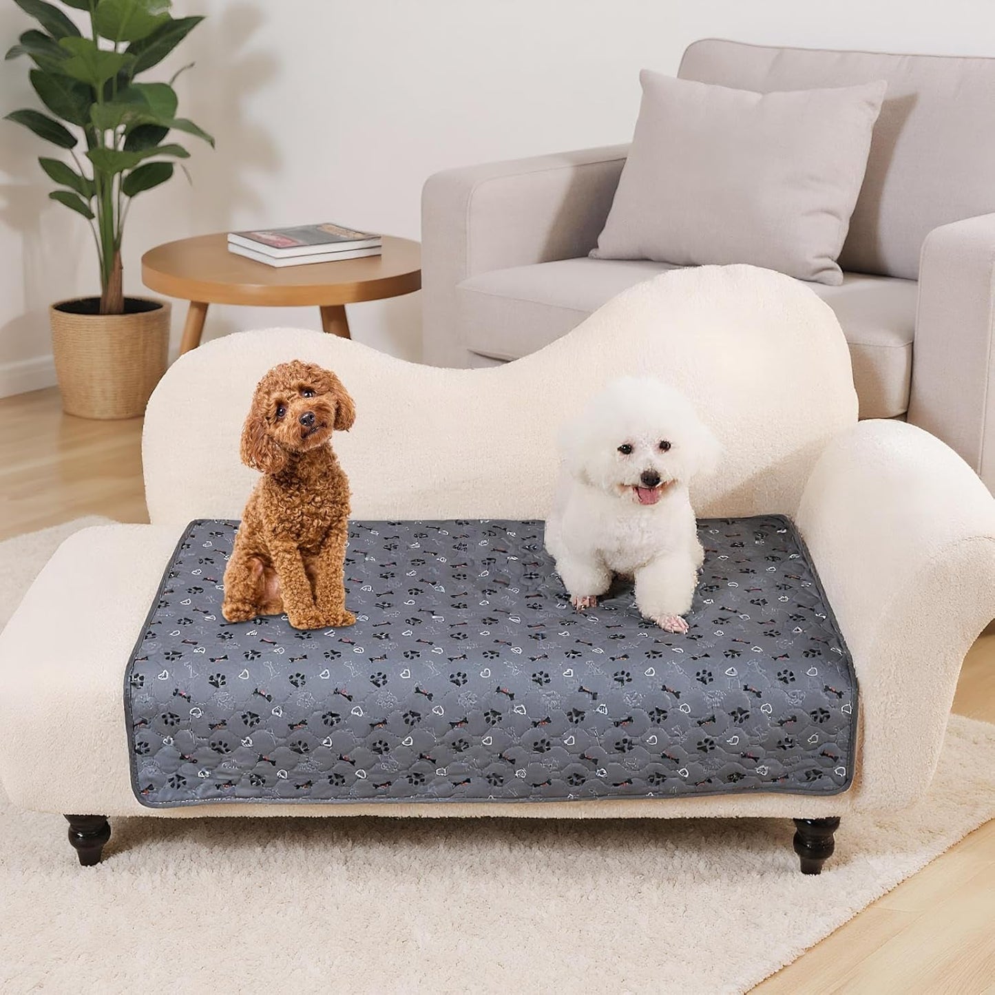 Dog Pee Pads, Puppy Training Sheets, 39.37x27.56 Inches Fast Drying Absorbent Mat, Non Slip Liner for Nursing Home Travel Vet Clinics Elderly Care Crate and Pet Hygiene Maintenance