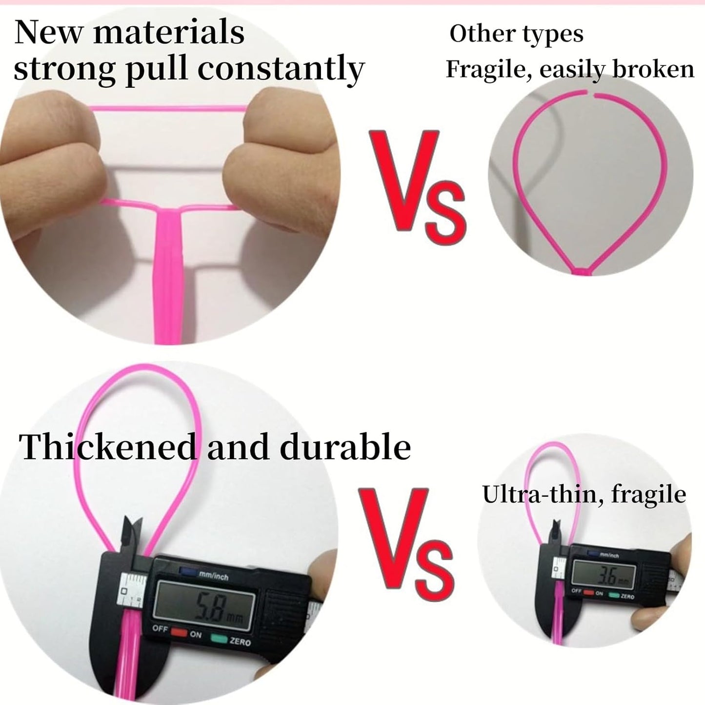 Aigee 6pcs Topsy Tail and Hair Loop Styling Tool Set - Ponytail Makers, French Braid Loops in Large and Small, Hair Pull Through Tools (Pink, Blue, Purple) for Women and Girls