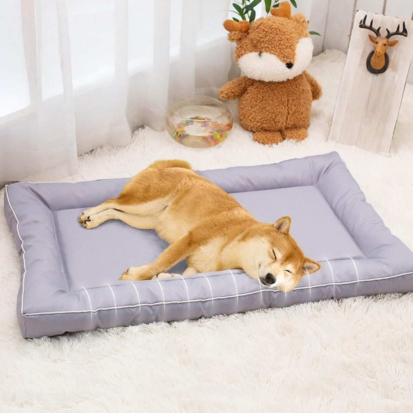 Dog Bed Oversized Thicken Nest for Small Puppy Kittens Easy Wipe Pet Bed Cover for Household Dog Crate Pad