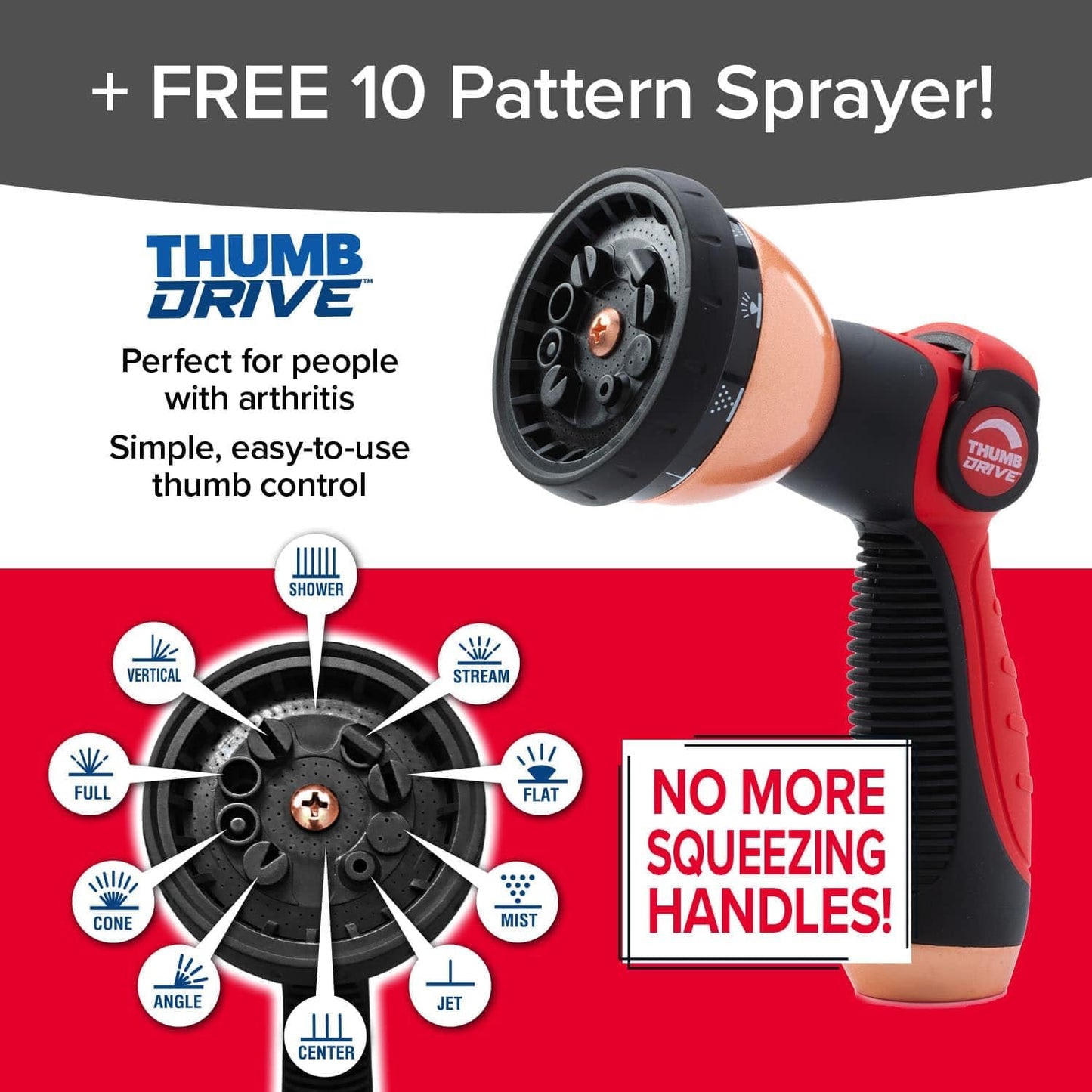 Pocket Hose 25 FT Copper Head Expandable Garden Hose with Pocket Pivot, No Tangles, AS SEEN ON TV, 360° Swivel, Tri-Tex Tubing, Force Field Jacket, Lead-Free, No-Kink, Anti-Burst w/APT