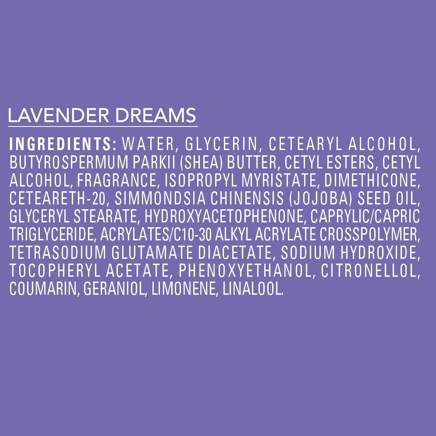 Jergens Shea Fusion Lavender Dreams Body Lotion, Moisturizer with Shea Butter & Vitamin E, 14 Fl Oz