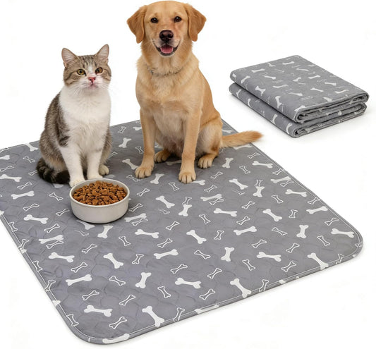 Puppy Pads with Pheromones, Washable Puppy Pee Pads for Dogs Reusable Puppy Pads for Dogs and Cats - Leak & Odor Proof, Non-Slip Base Training Pads for Home & Travel (S: 15.7" × 23.6")