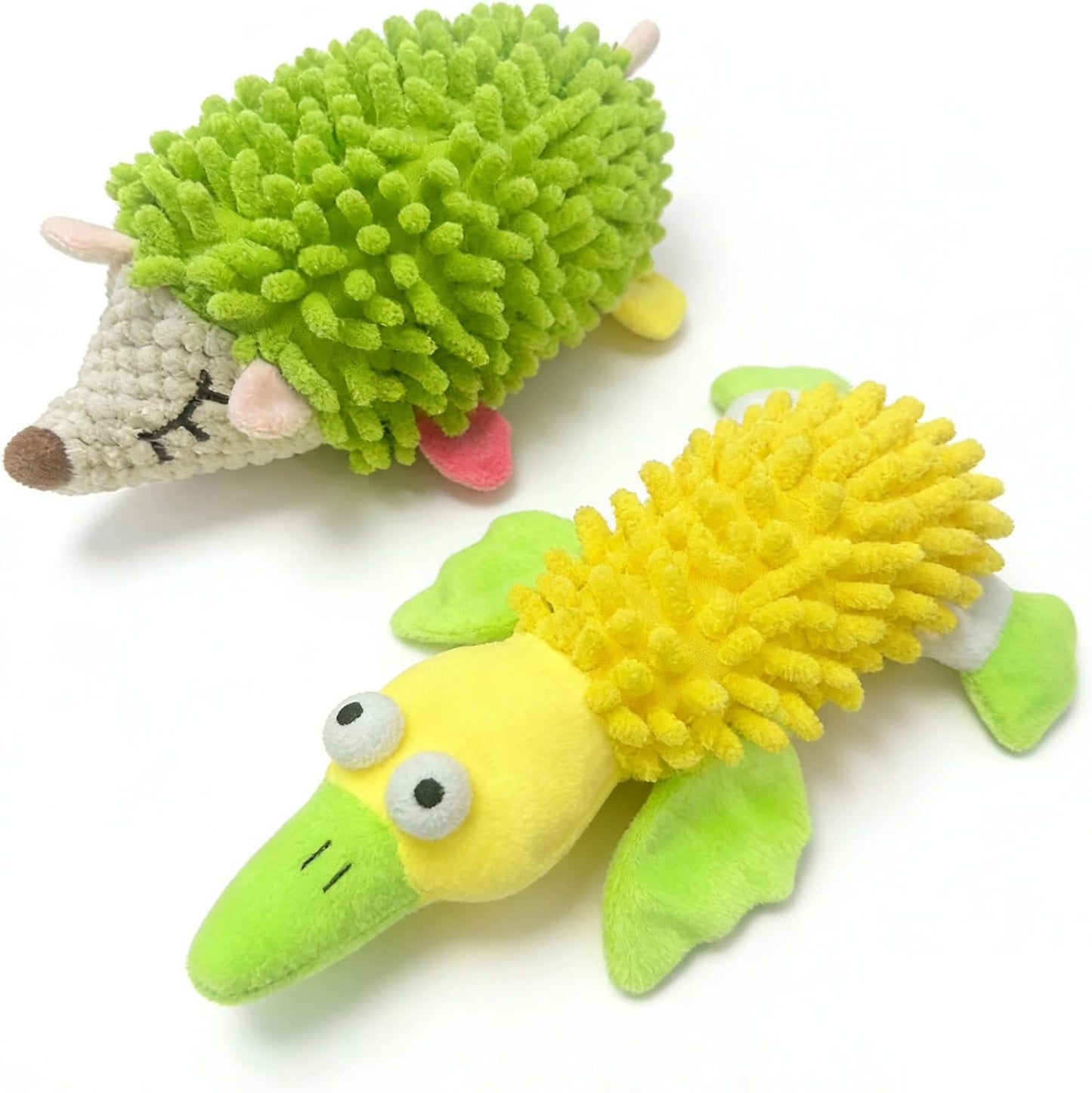 5 Pack Dog Squeaky Toys Bulk Set,Puppy Teething Chew Pet Dog Toy for Small Medium Dogs,Soft Plush Stuffed Crinkle Sound Interactive Fun for Puppy
