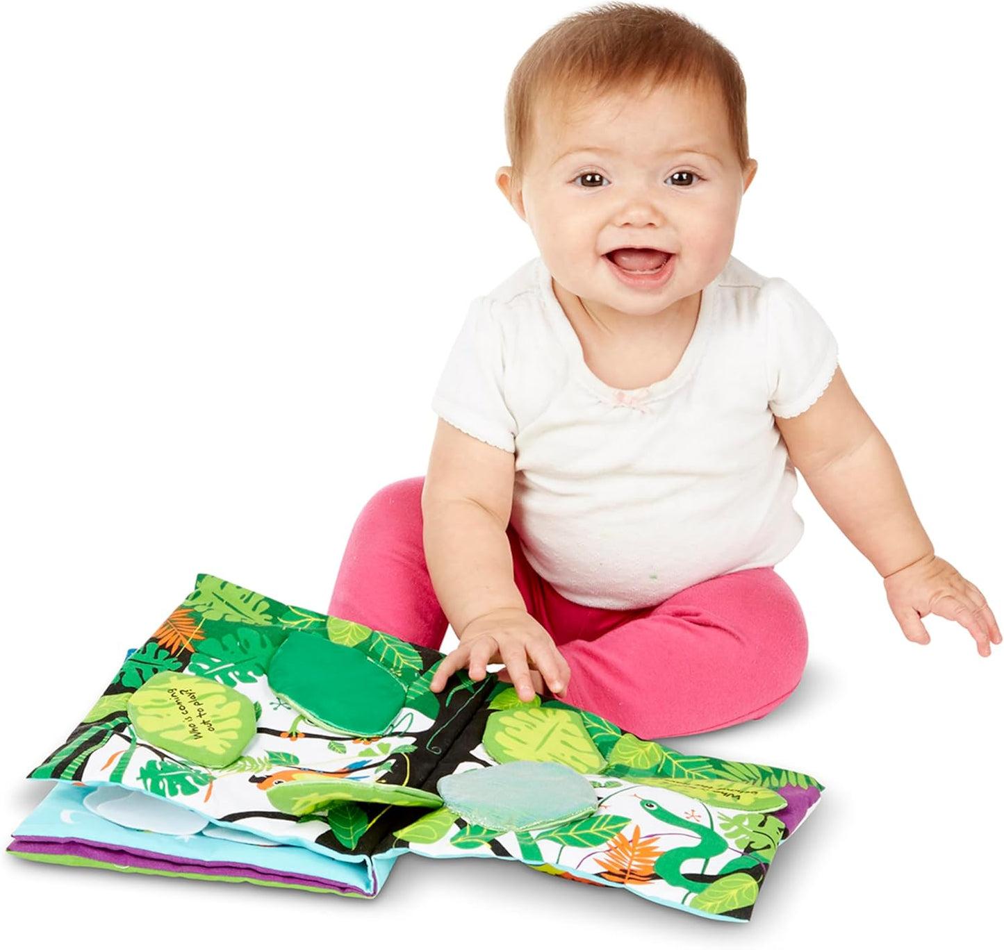 Melissa & Doug Soft Activity Baby Book - The Wonderful World of Peekaboo! Lift The Flap Busy Book for Toddlers, Sensory Toys for Babies and Toddlers