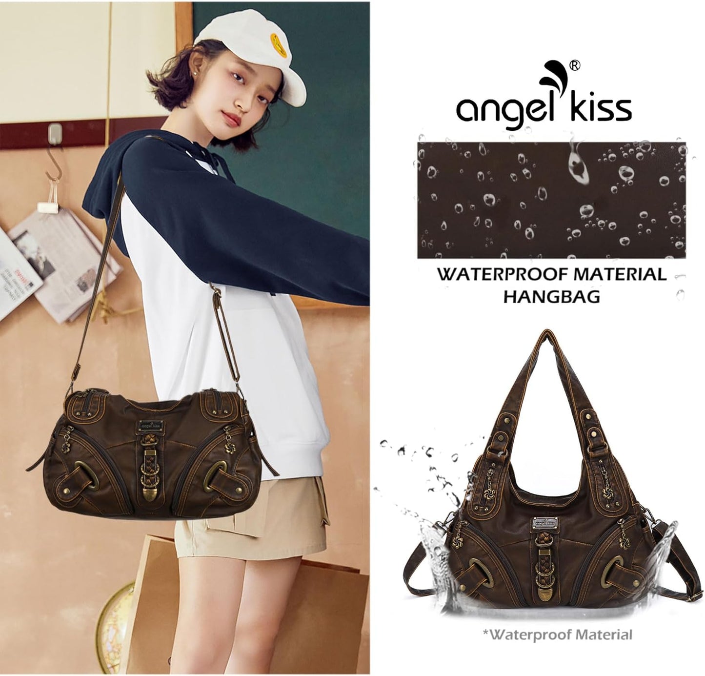Angelkiss Hobo Purses and handbags for Women Satchel Handbag Women Purses Large Daily Shoulder Bags | Purses, handbags, Handbag, Women Purses, Large, Daily