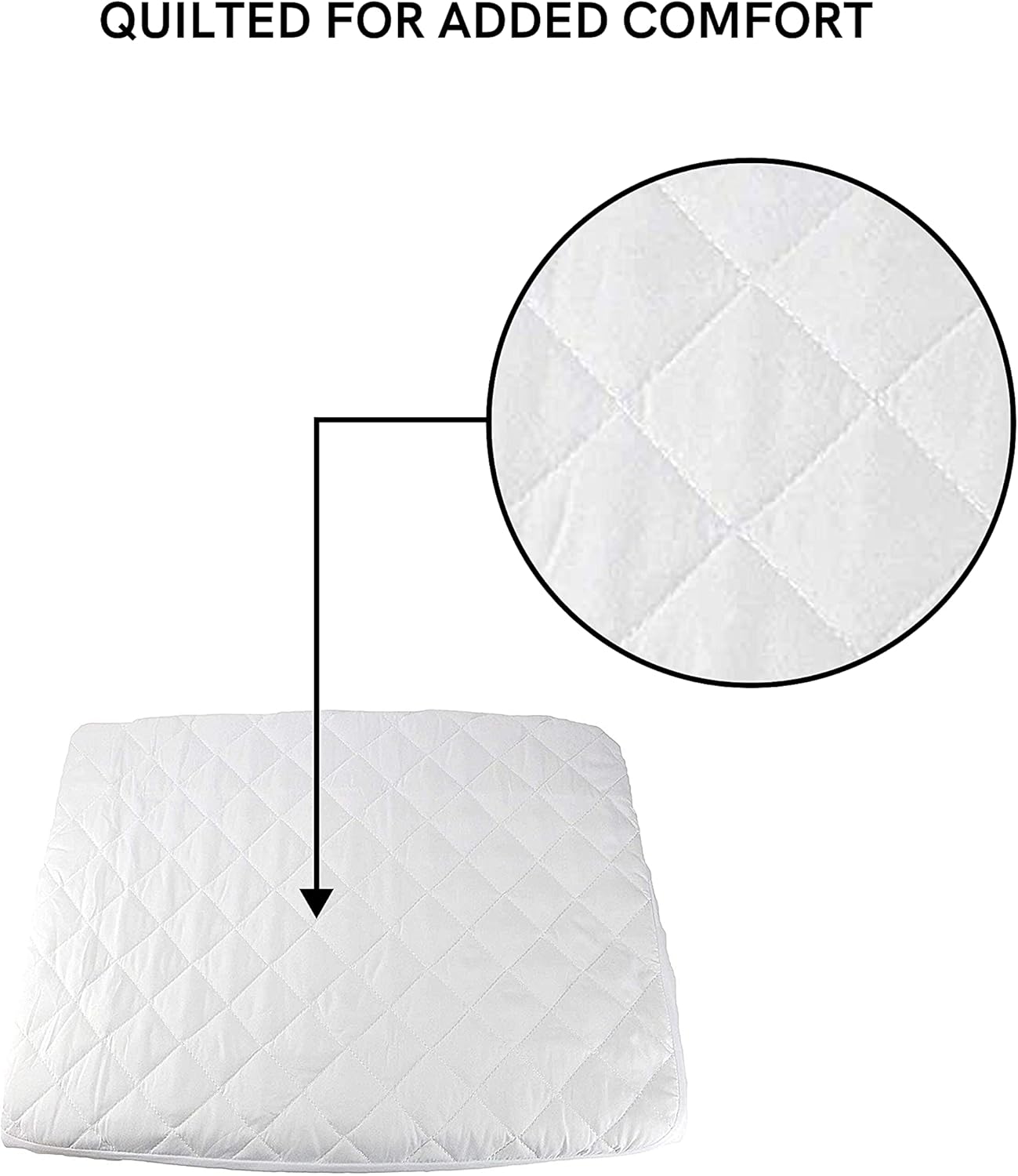 Midlee Quilted Waterproof Dog Bed Cover - Mattress Protector (24" x 18")