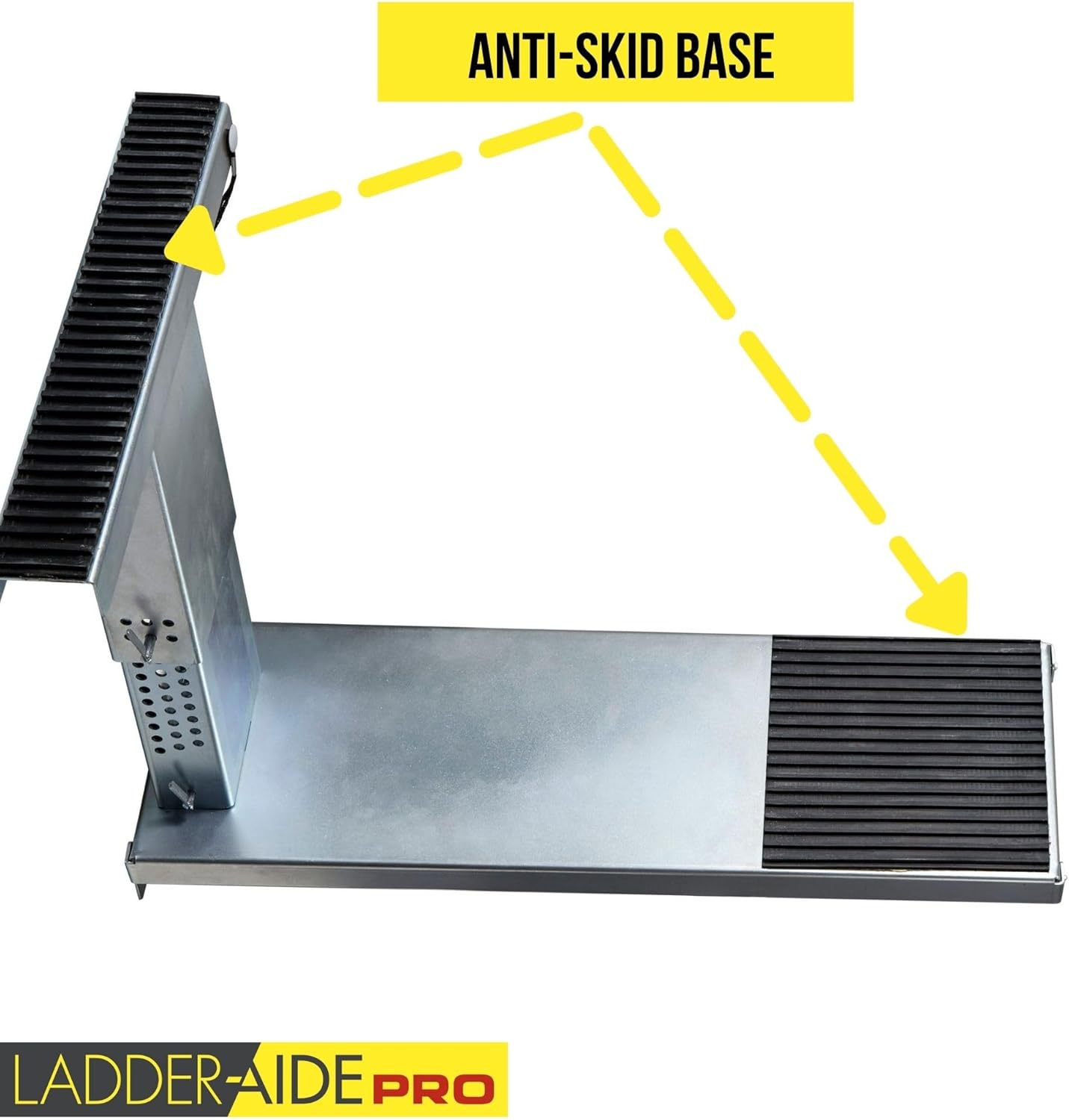 Ideal Security Foldable Ladder-Aide PRO: Fits Steps 4.921" to 7.875" High, Ladder Extender, Accessories, Stabilizer, Leveler for Single and Extension Ladders