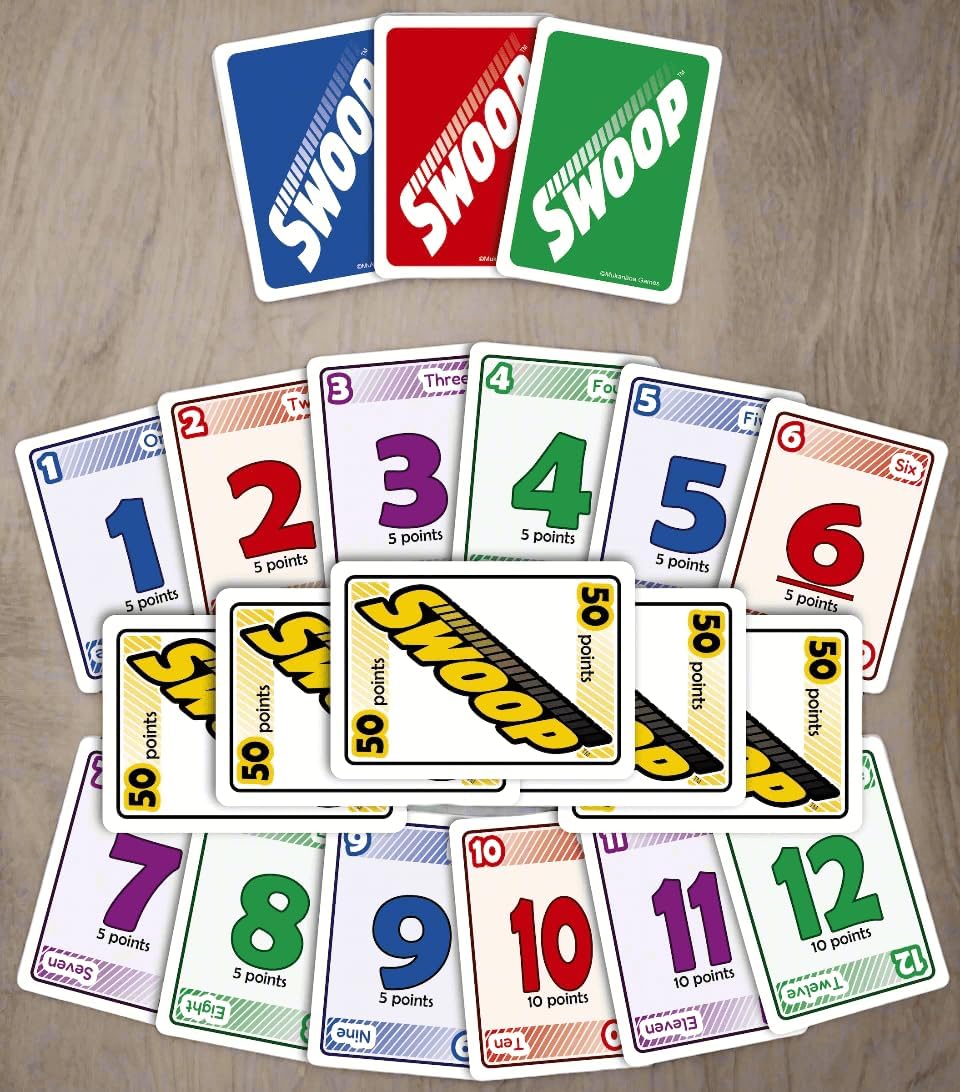 SWOOP Card Game | Fun for The Entire Family | Easy to Learn | Easy to Play | Great Social for Game Nights | Kids, Teens, Adults, and Seniors | Ages 7+ | 3 to 8 Players