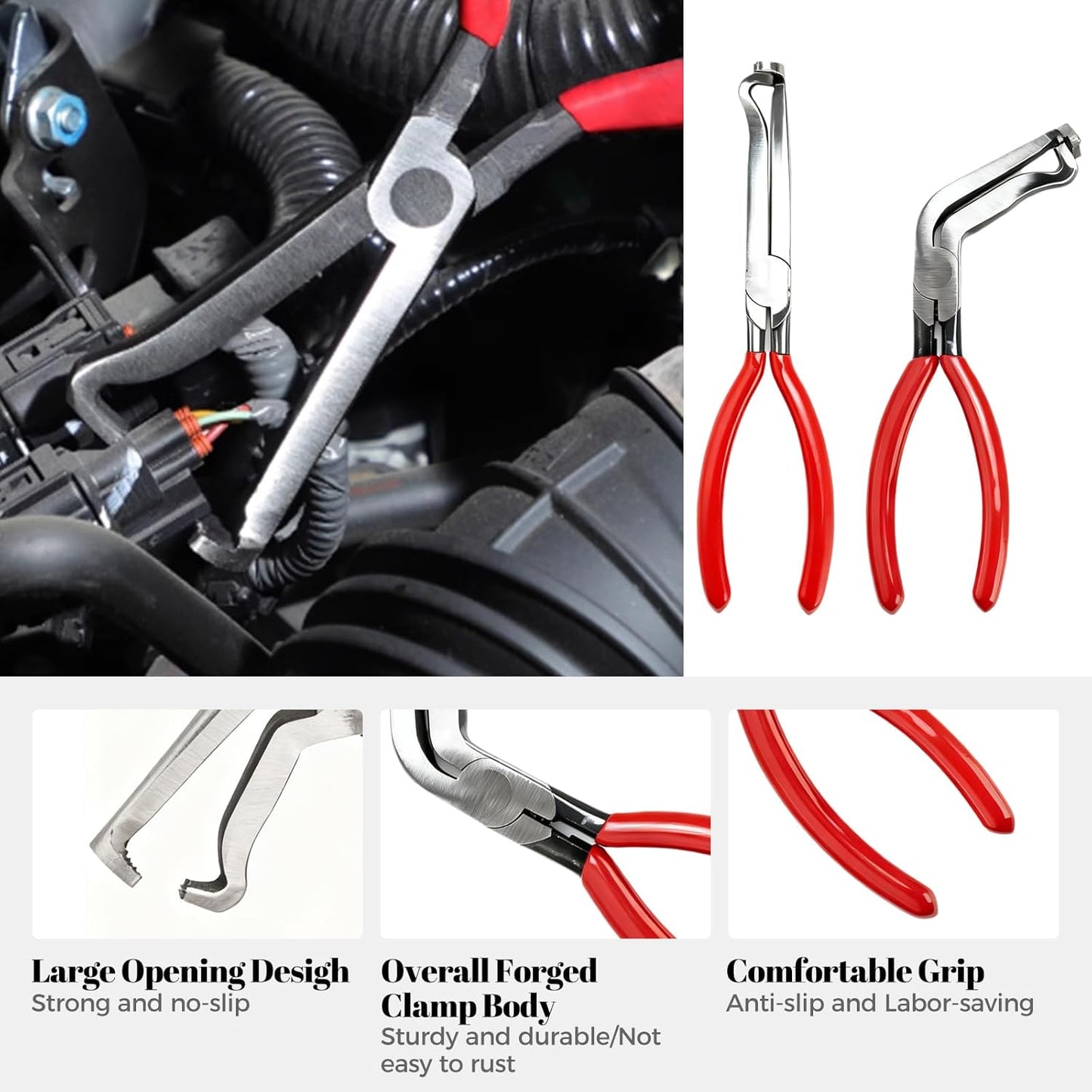 5Pcs Electrical Disconnect Pliers for Cars, Electrical Connector Separator Tool, Automotive Connector Disconnect Pliers for Cars, Trucks, SUVs