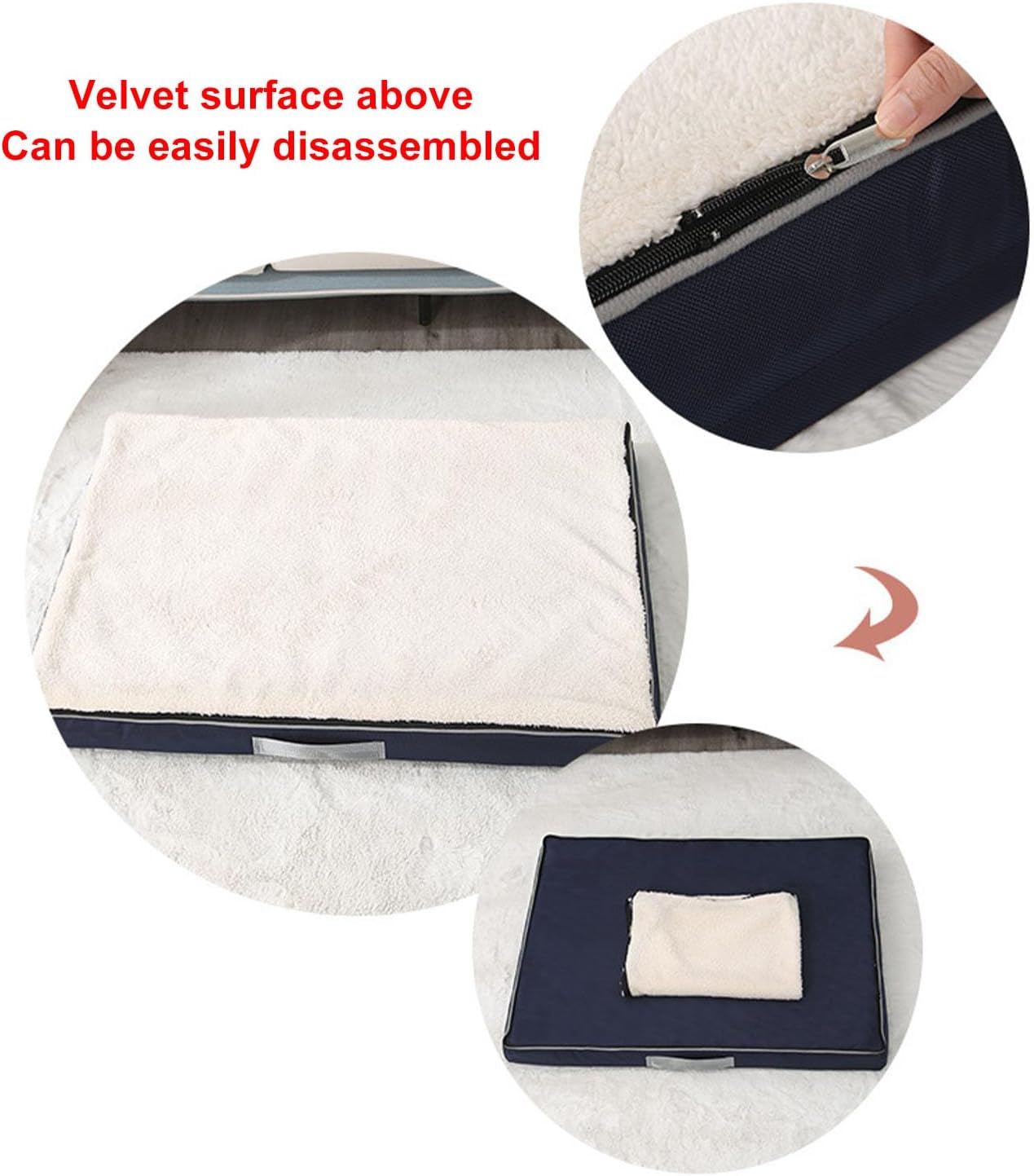Orthopedic Dog Beds Extra Large Sized Dog, Big Memory Foam Dog Couch Beds with Removable Washable Cover,Waterproof (120x75x10CM/47x30x3.9inch) (90x70x10CM/35.4x27.6x3.9inch)