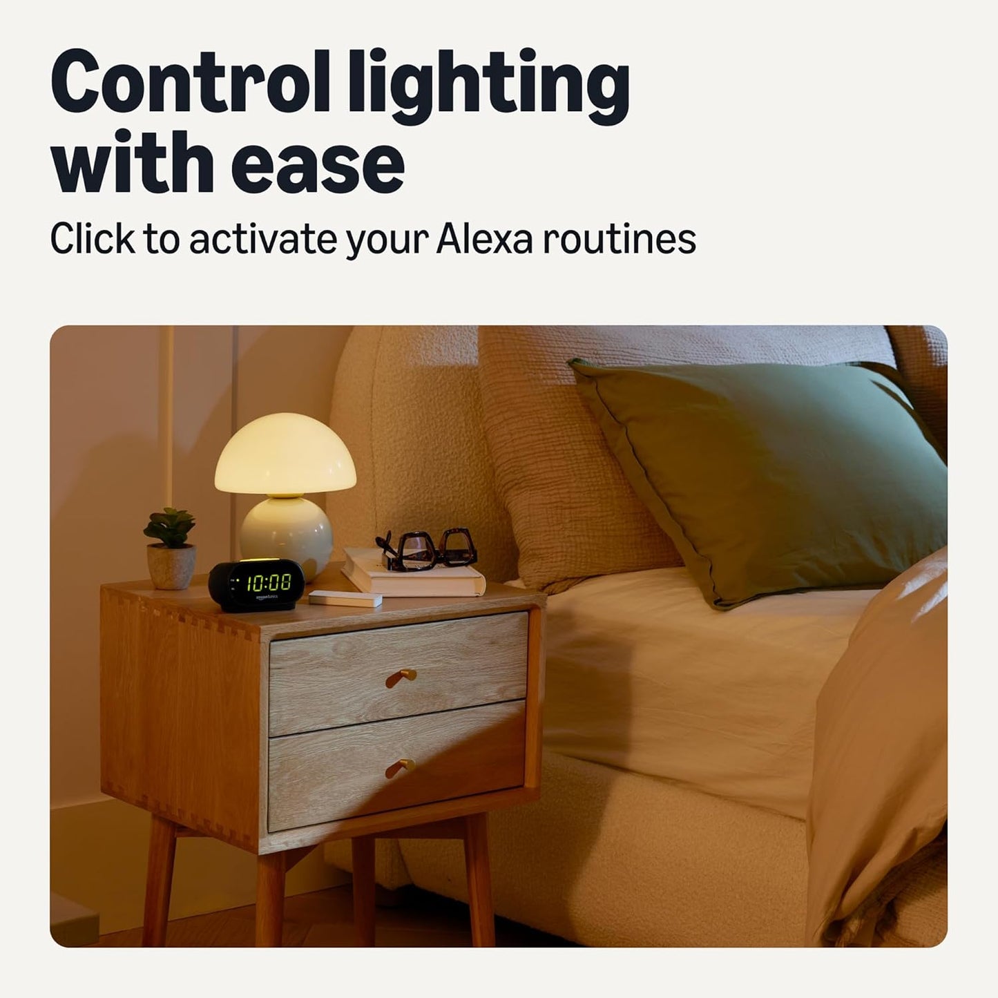 Amazon Basics Smart Dimmer Switch and Remote for Music and Routines, Compatible Echo Devices Required, Works with Alexa Only, No Wiring Required