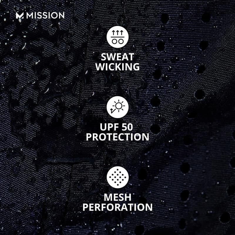 MISSION Cooling Vented Performance Hat Unisex One Size Cap for Workouts, Golf & Running, Sweat & Water Activated Technology
