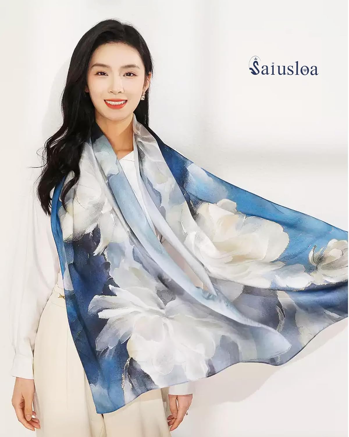 Dress Scarves Shawl Wraps Long Silky Scarf for Women Dressy Fashion Lightweight for Decorative Formal Evening Gowns