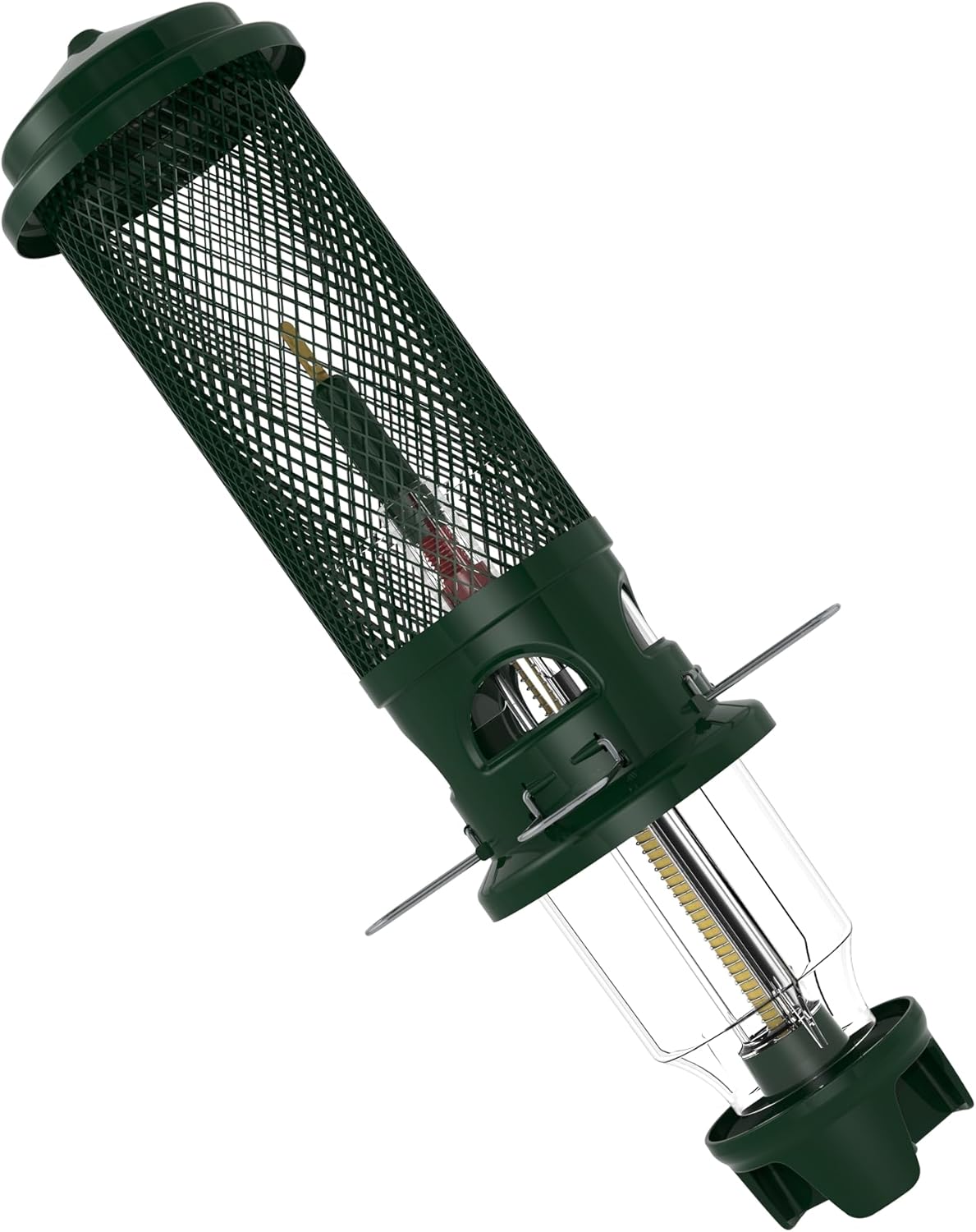 Squirrel Buster Legacy Squirrel-Proof Bird Feeder for Wild Birds – 4 Metal Removable Perches, 2.6 lb Seed Capacity, Chew-Proof Design, Easy to Clean, Green