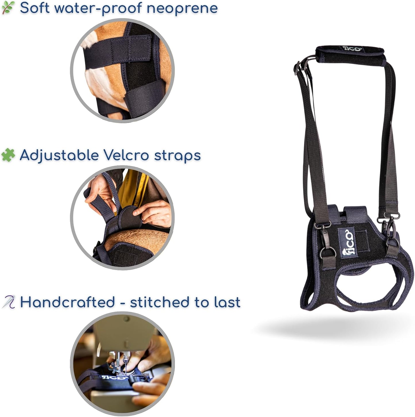 Dog Hip Dysplasia Brace, Adjustable Rear Hip Support for Dogs for Pain Relief, Leg Weakness & Arthritis, Vet Recommended, Targeted Compression, Comfortable Neoprene Harness (X Small)