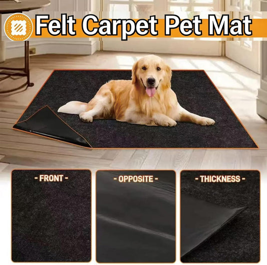 YOFANG Waterproof Dog Crate Mat, Non-Slip Washable Pee Pad, Reusable Absorbent Kennel Liner, Urine Proof Floor Protector for Dog Cage Playpen Indoor Training, 36.5”x36.5” Black