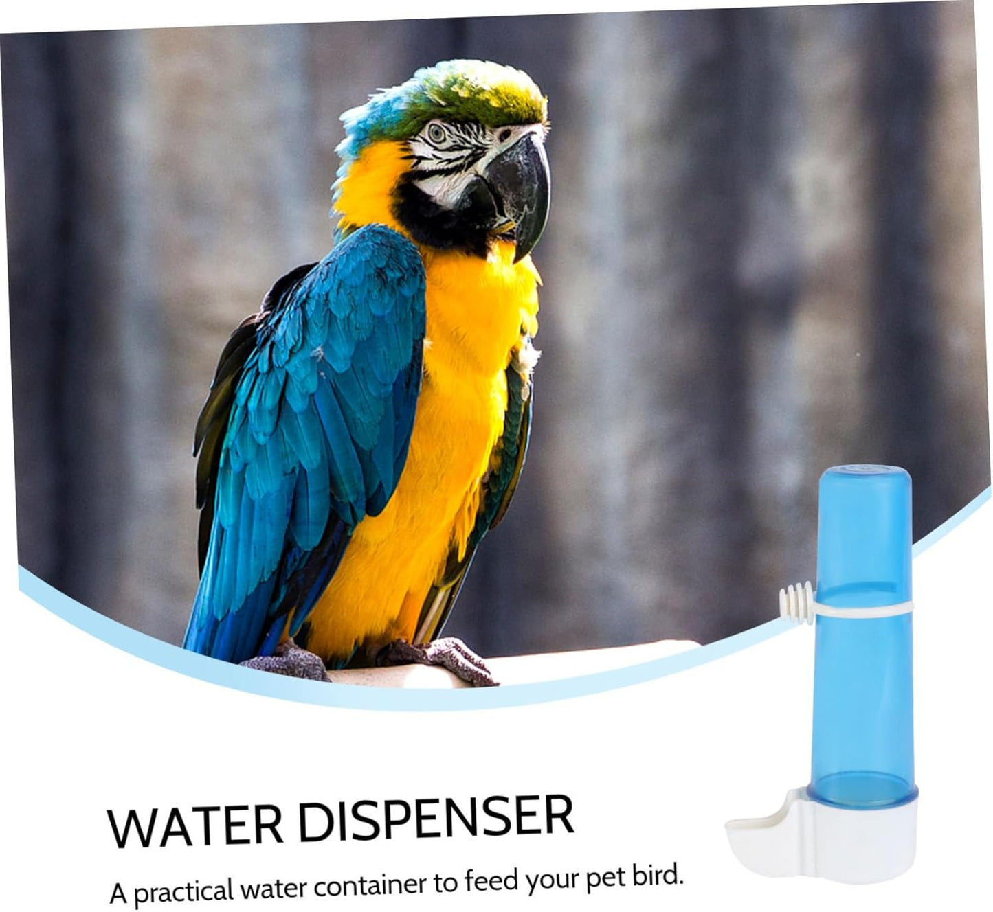 Milisten Automatic Plastic Bird Water Dispenser Compact Wear Water Container Tool for Pet Birds Parrots Cage Use