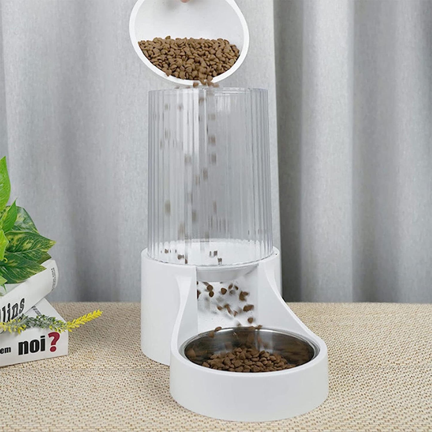 Pet Automatic Feeder Gravity Water and Food Dispenser Dog Cat Drinking Bowl for Dog Water Drinking Cat Feeding Large Capacity Dispenser Pet Cat Dog cat Fountain (Size : Feeders)