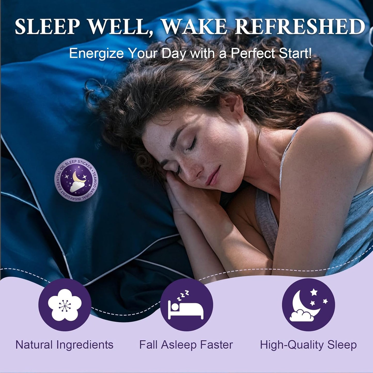 Kids Sleep Patches, Goodnight Sleep Oil Bead Sleeping Aid Patches (30 PCS, Serving Up to 120 Nights), Upgraded Sweet Dream Formula with 100% Natural Plant Ingredients