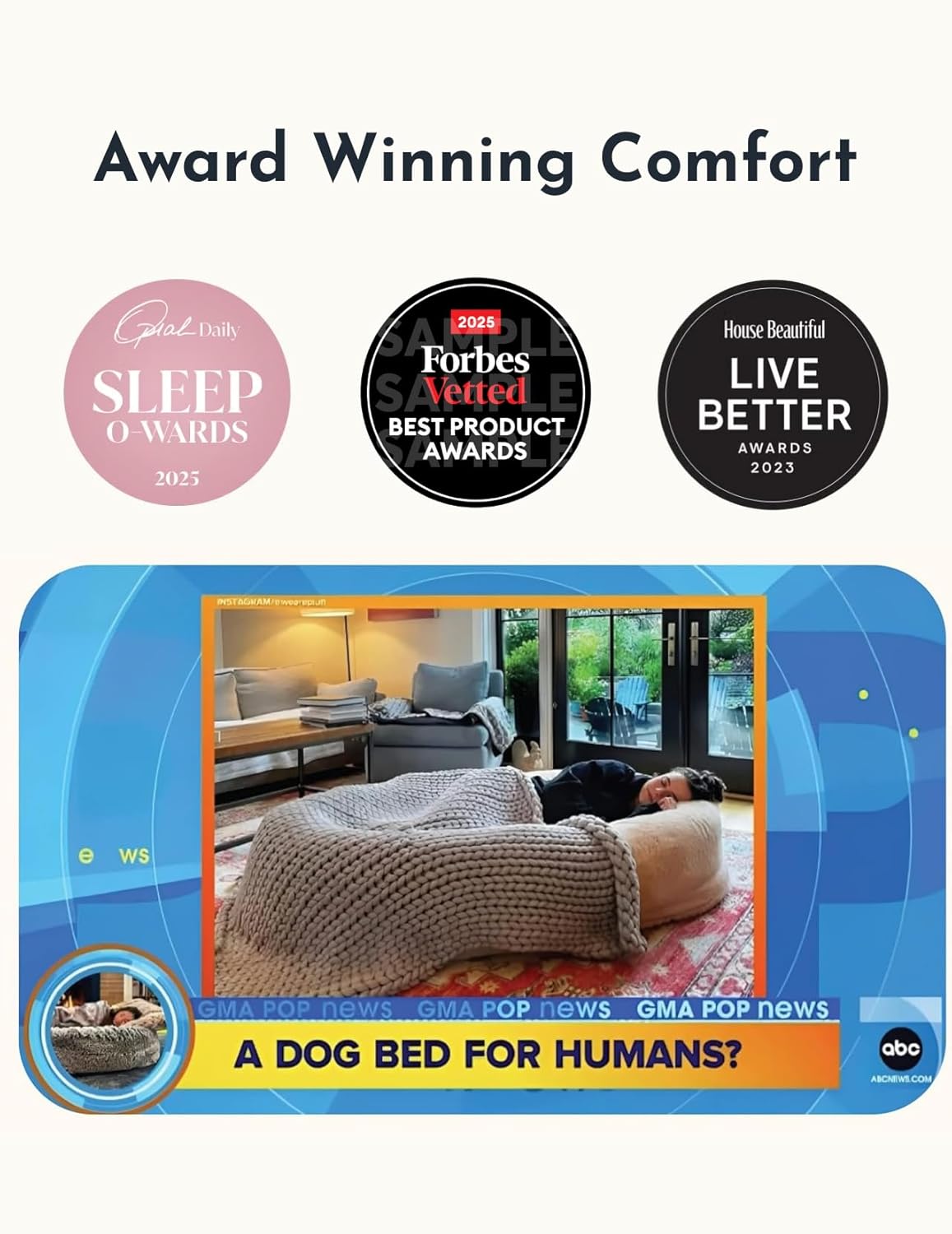 Plufl, The Original Human Dog Bed for Adults, Kids, and Pets. As Seen on Shark Tank. Comfy Plush Large Bean Bag with Memory Foam, Machine Washable, and Durable. Perfect nap and Floor Bed - Pink