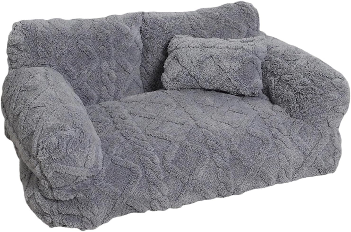 Pet Couch Bed, Puppy Kitten Lounge, Small Medium Large Dog Sleeping Furniture, Plush Soft Cushion with Non Slip Base, Removable Cover for Easy Cleaning, Pet Sofa Home Apartment Bedroom