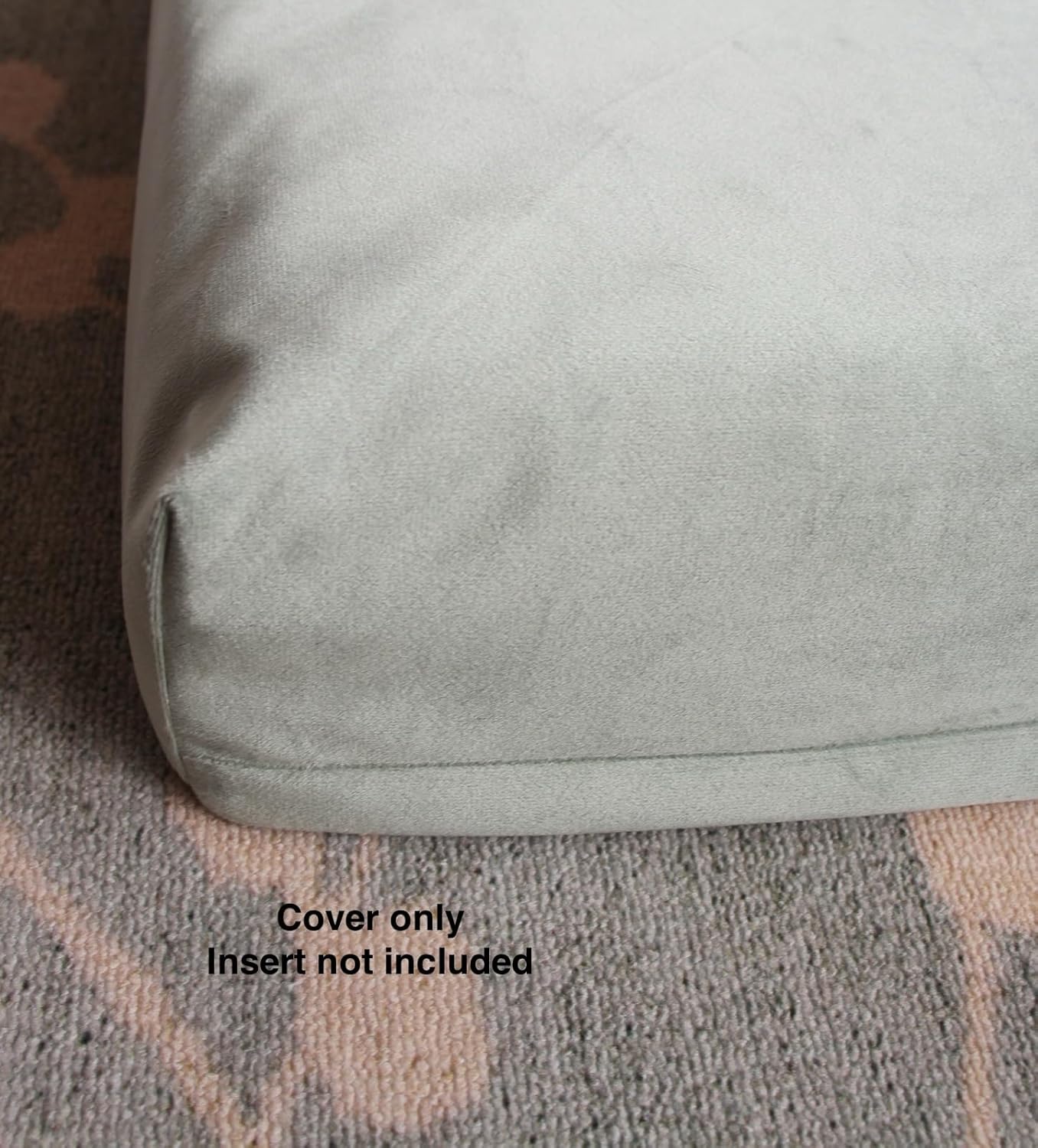 Waterproof Dog Bed Cover Replacement with Zipper Sage Green 41x29 Inch