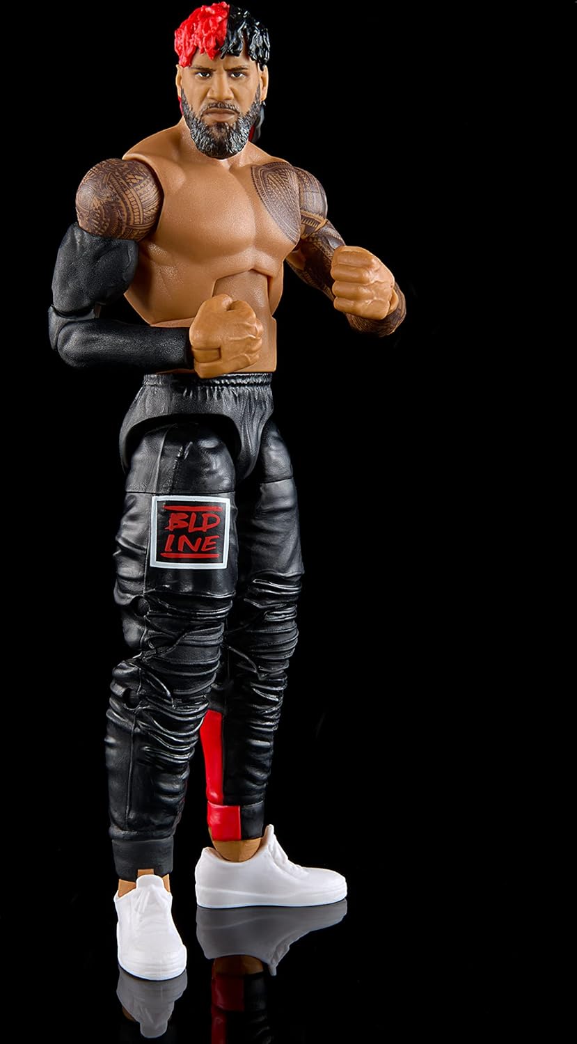Mattel WWE Jimmy Uso Top Picks Elite Collection Action Figure, Articulation & Life-Like Detail, Interchangeable Accessories, 6-in