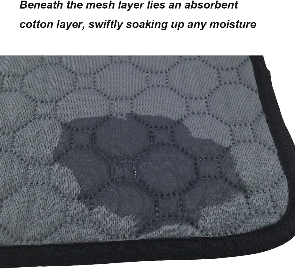 Shelltech 2 Pack Guinea Pig Cage Liners, Washable Guinea Pig Pee Pads Reusable Absorbent Bedding Non Slip Pads for Small Animals Hamsters Chinchillas Rats (19.7 " × 27")