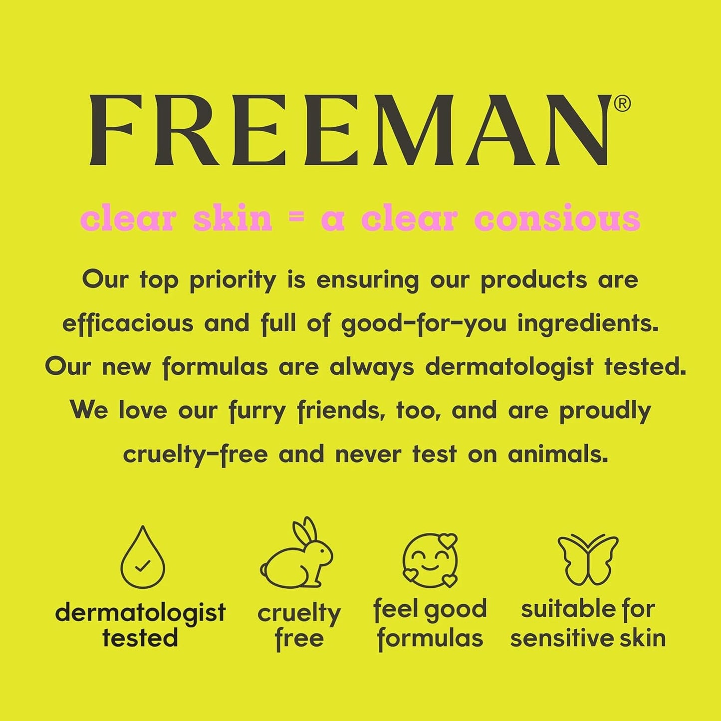 Freeman Exotic Blends French Pink Clay Peel-Off Face Mask, Pore Clearing Facial Mask, Detoxifies & Removes Impurities, Clean Skincare, For Normal & Combination Skin, 6 fl. oz./175 ml. Tube