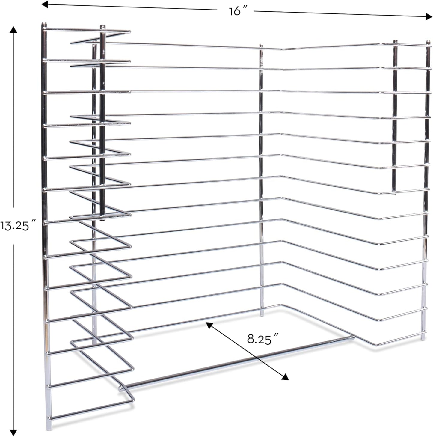 Melissa & Doug Deluxe Metal Wire Puzzle Storage Rack for 12 Small and Large Puzzles