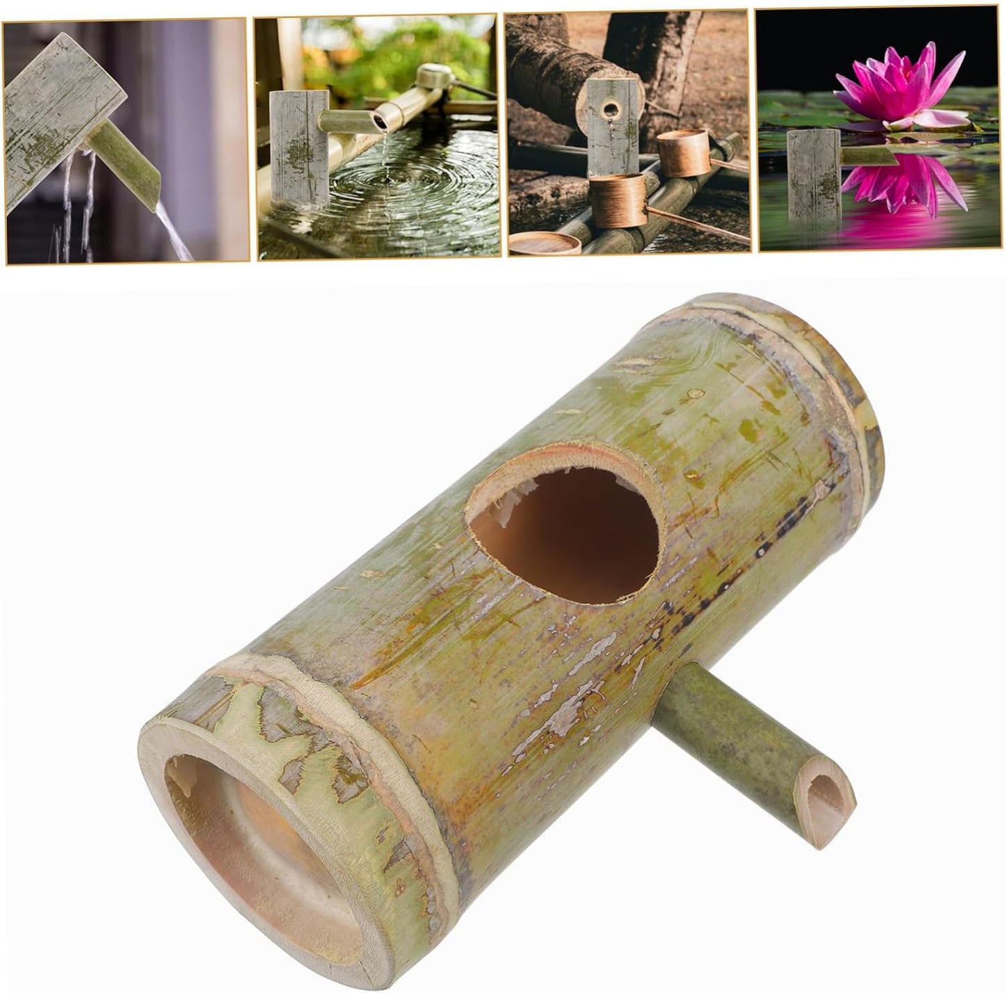Water Fountain Ornament Multi-Functional Cycling Fountain for Decor Water Channel for Fish Tanks and Gardens