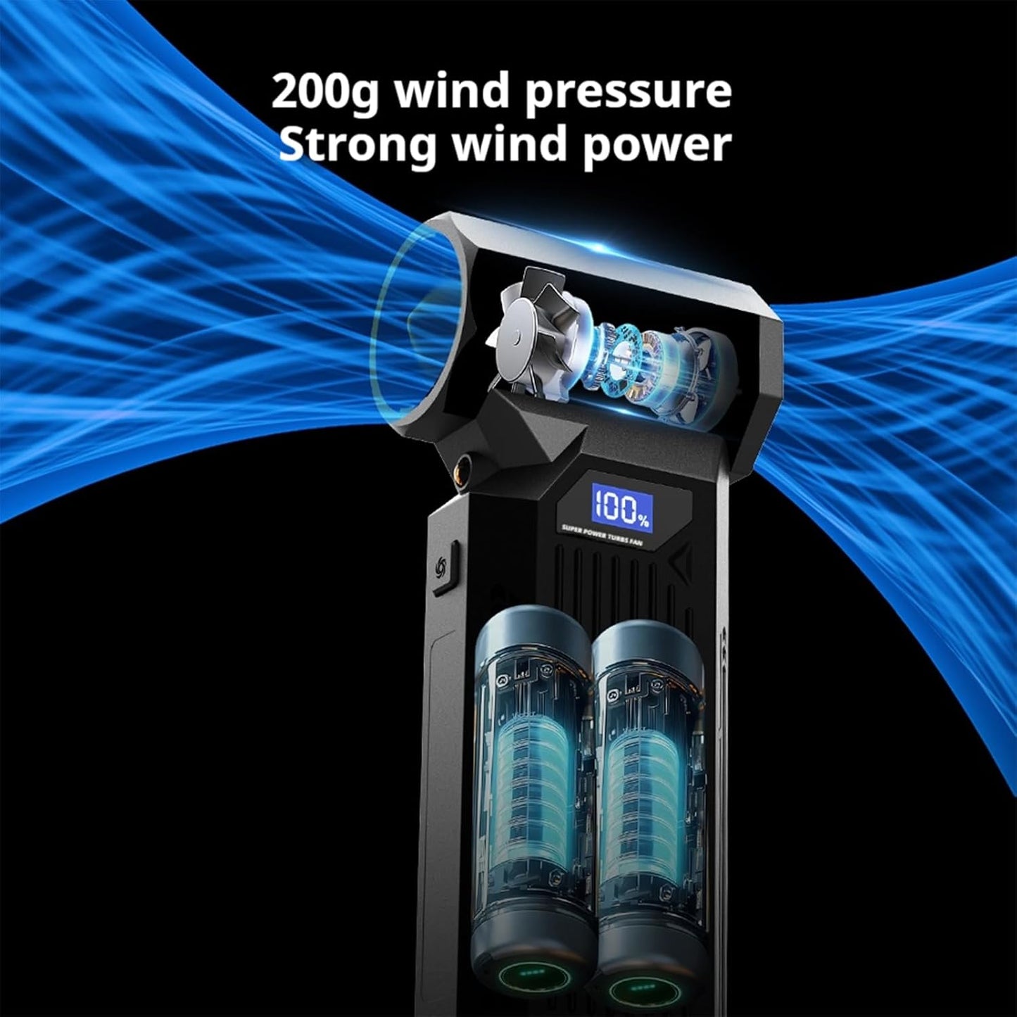 Z2 Compressed Air Duster-110000RPM Super Power Electric Air Duster, 3-Gear Adjustable Mini Blower with Fast Charging, Dust Blower for Computer, Keyboard, House, Outdoor and Car