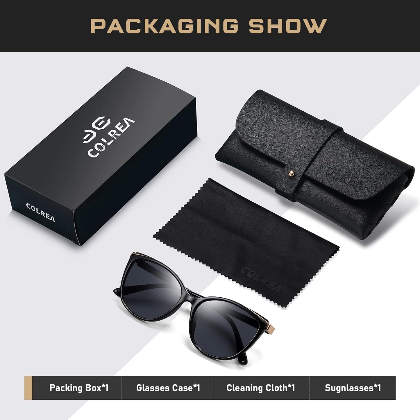 Trendy Cat Eye Sunglasses for Women Fashion Cateye UV400 Protection Glasses CL22017