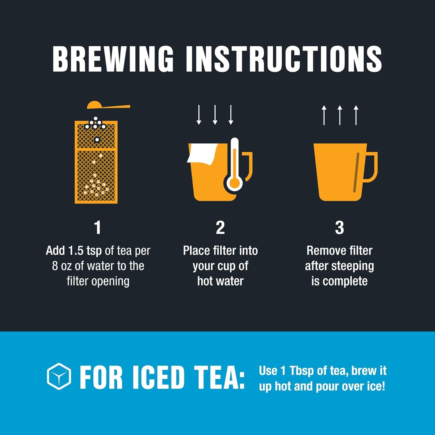 Tiesta Tea Loose Leaf Filters for Brewing, Disposable Infuser for Hot & Iced Drinks, Easy-Fill Steeper, Unbleached Paper, Single-Cup Infuser for Loose Leaves, 100 Empty Bags
