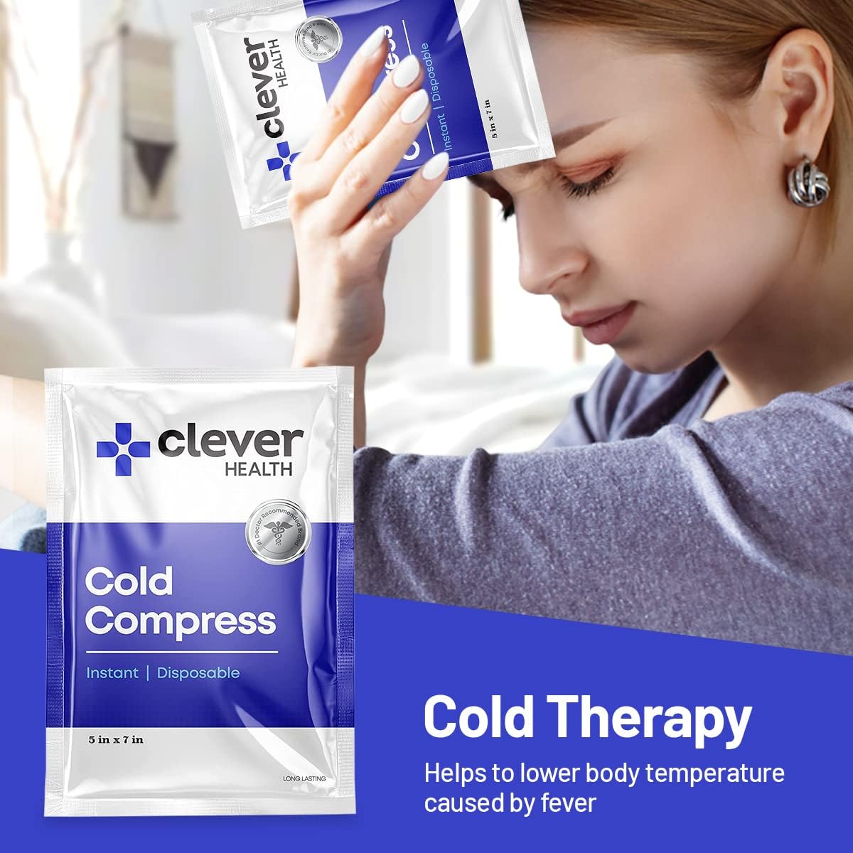 Instant Cold Pack | Disposable Ice Packs - Cold Therapy - for Injuries, Swelling, Inflammation, Muscle Strains, Sprains, Perfect for First aid Kit, Outdoor Activities, Athletes. 5x7 Inches, 6 Pack.