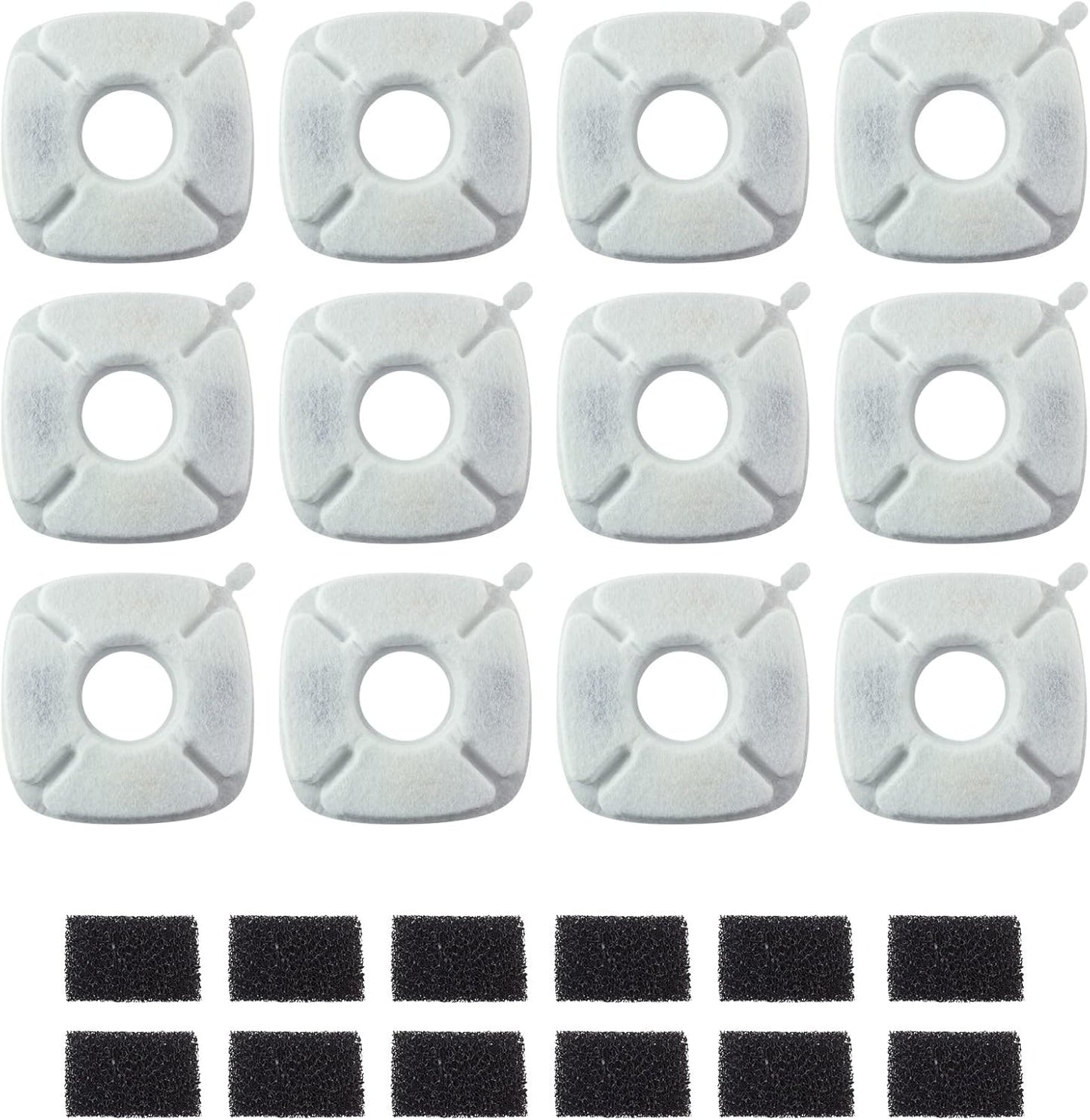 PET STANDARD Water Filters, Compatible with VEKEN® 95oz/2.8L Fountain, Pack of 12