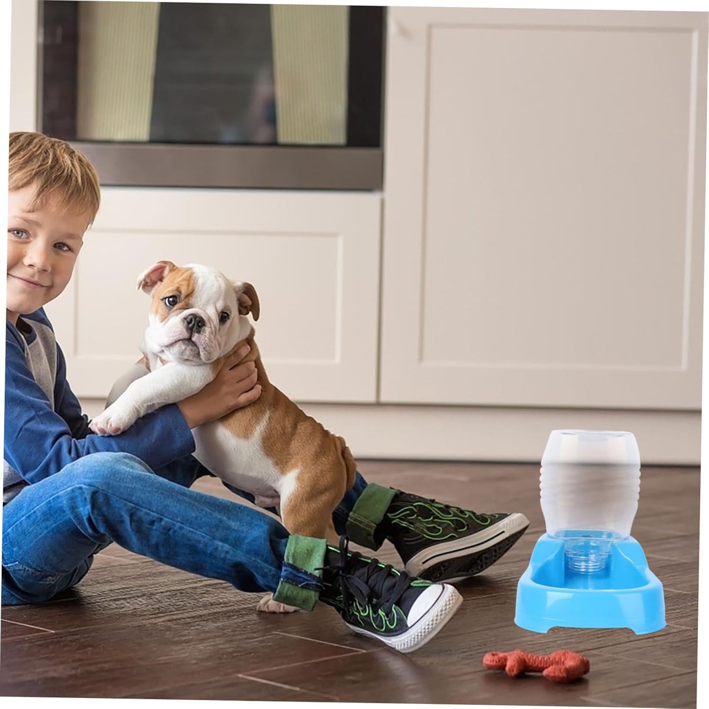 Milisten Pet Water Feeder Creative Dog Water Bowl with Smooth Surface Design for Home Automatic Refill Puppy Drinking Tool