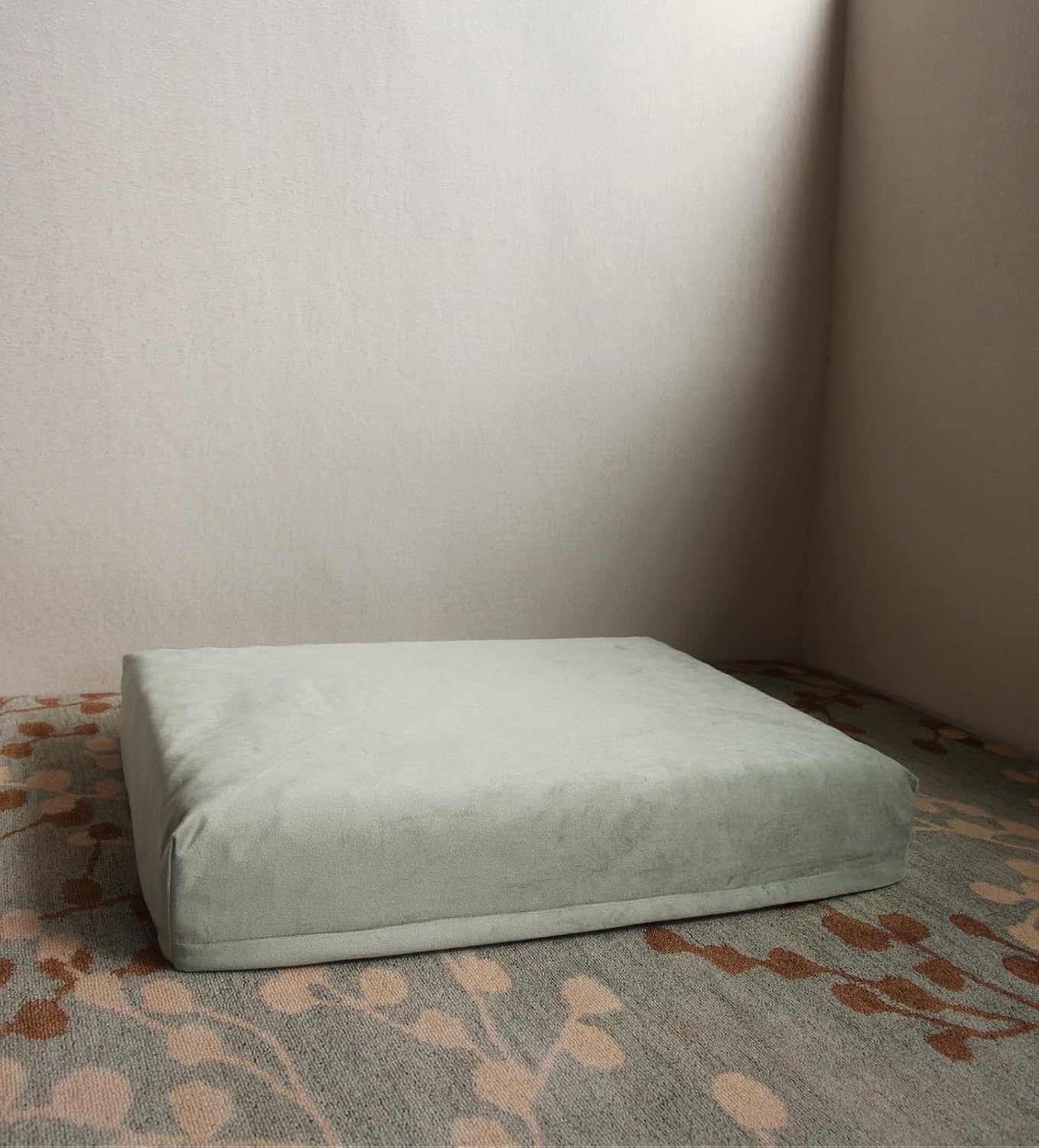 Waterproof Dog Bed Cover Replacement with Zipper Sage Green 41x29 Inch