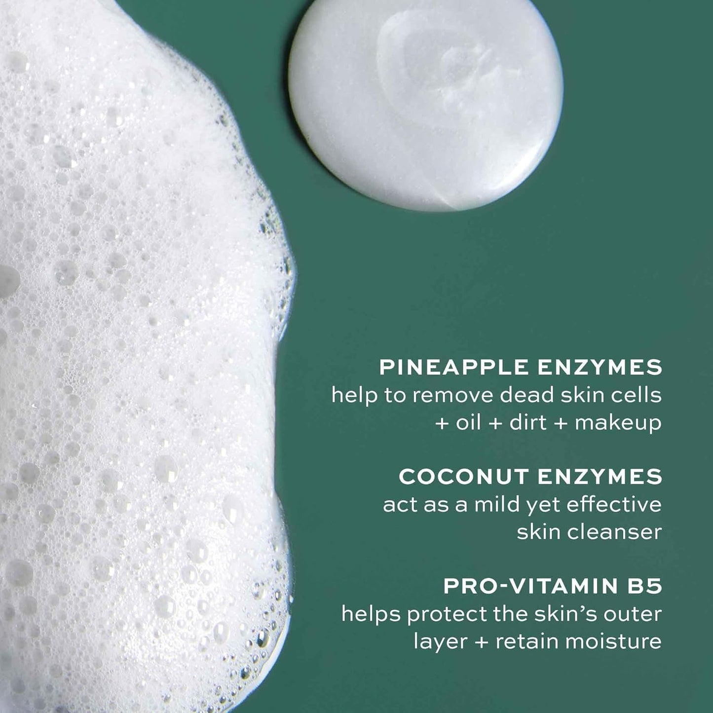 ITK Skincare 2-in-1 Milk-To-Foam Gentle Cleanser - Effective Face Wash + Makeup Remover with Vitamin B5, Pineapple + Coconut Enzymes for Radiant Skin - Cleanse, Remove Excess Makeup + Moisturize Skin
