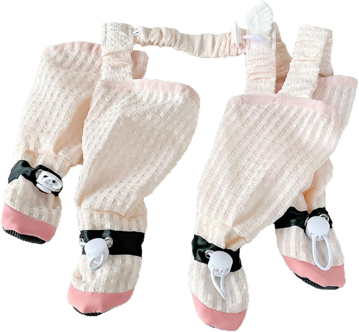 Anti Dirt Pants for Dog, Suspenders Boot, Shoes Leggings, Slip Dogs Paws Protector for Rain Snow Walking Slip Boot Sock for Small Paws Protector