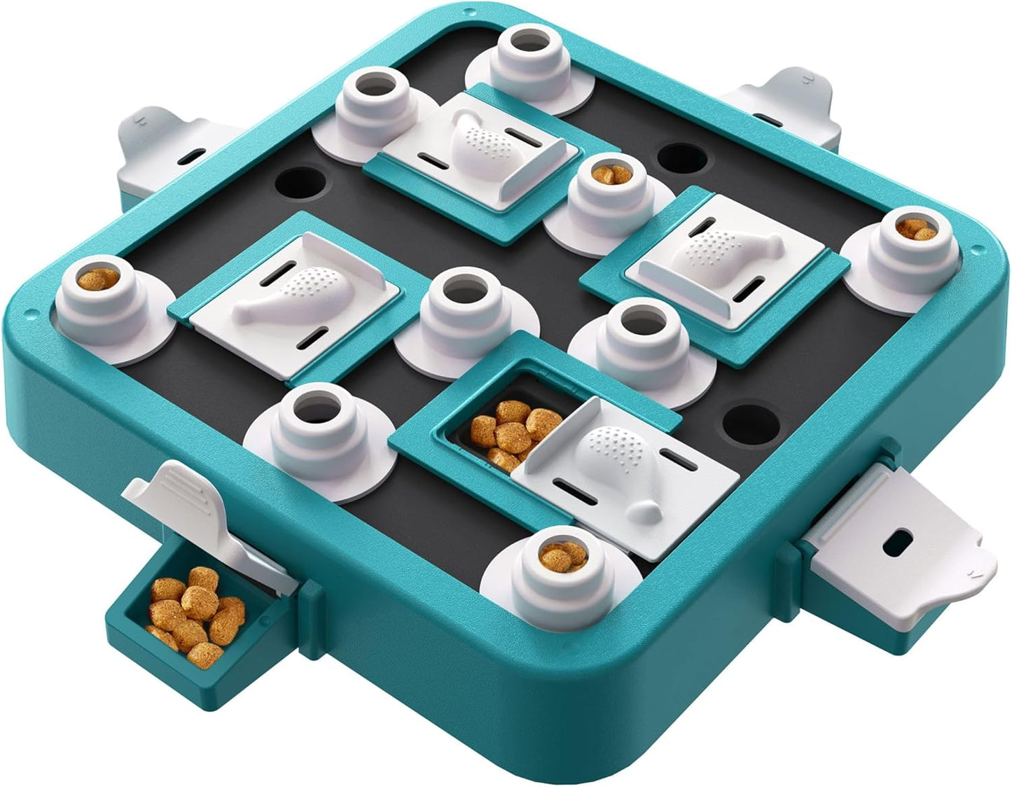 Dog Puzzle Toy, Adjustable Difficulty Levels Beginner to Advanced, Large Size, Brain Stimulation Mental Enrichment, Food Treat Game (Green)