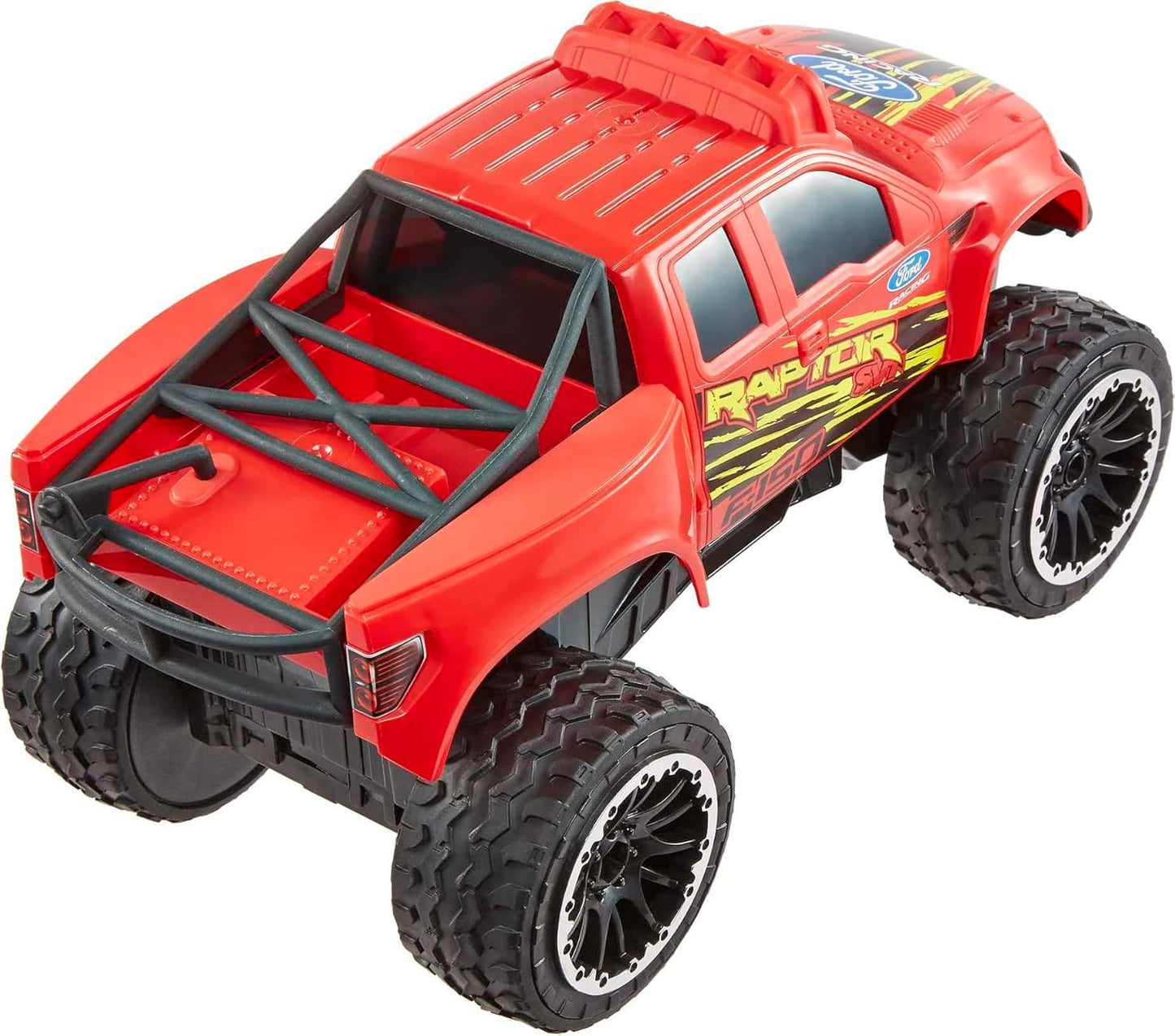 Mattel Hot Wheels RC Red Ford F-150, Full-Function Remote-Control Toy Truck, Large Wheels & High-Performance Engine, 2.4 GHz with Range of 65ft