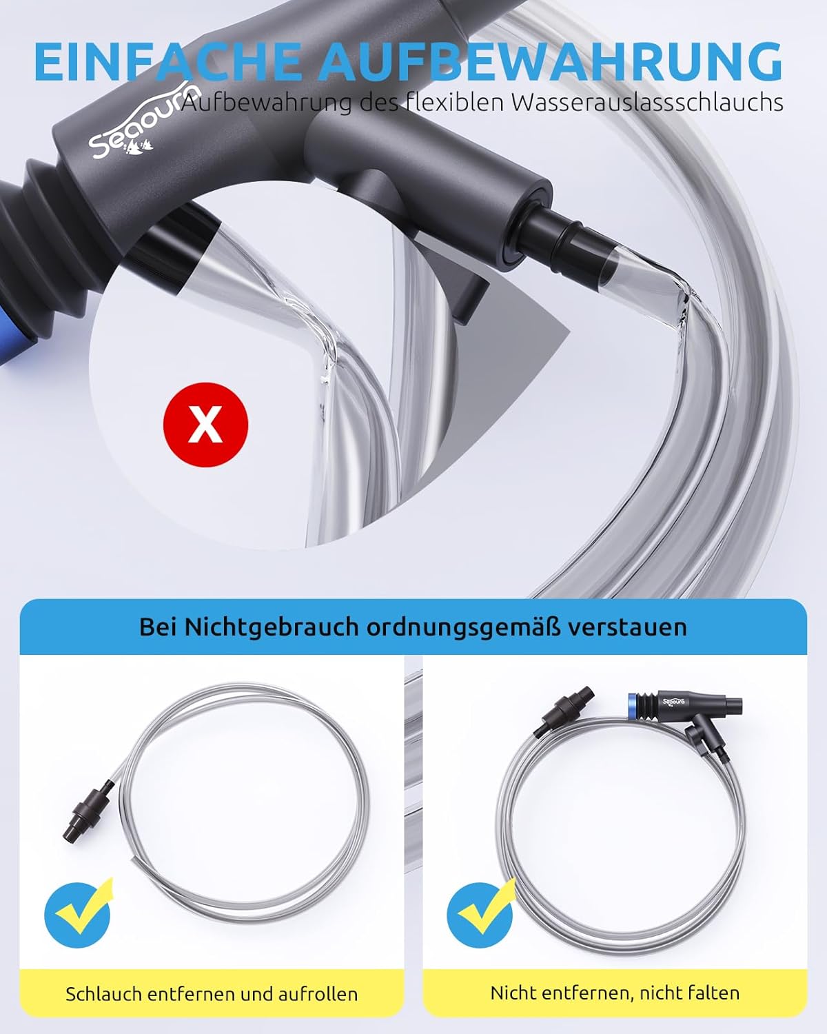 Gravel Vacuum for Aquarium, Fish Tank Cleaner Kit, Mini Manual Fishtank Vacuum Cleaner, Small Aquariums Water Changer, Adjustable Siphon Pump Use for Fish Turtle Tanks Cleaning Manure Wash Sand
