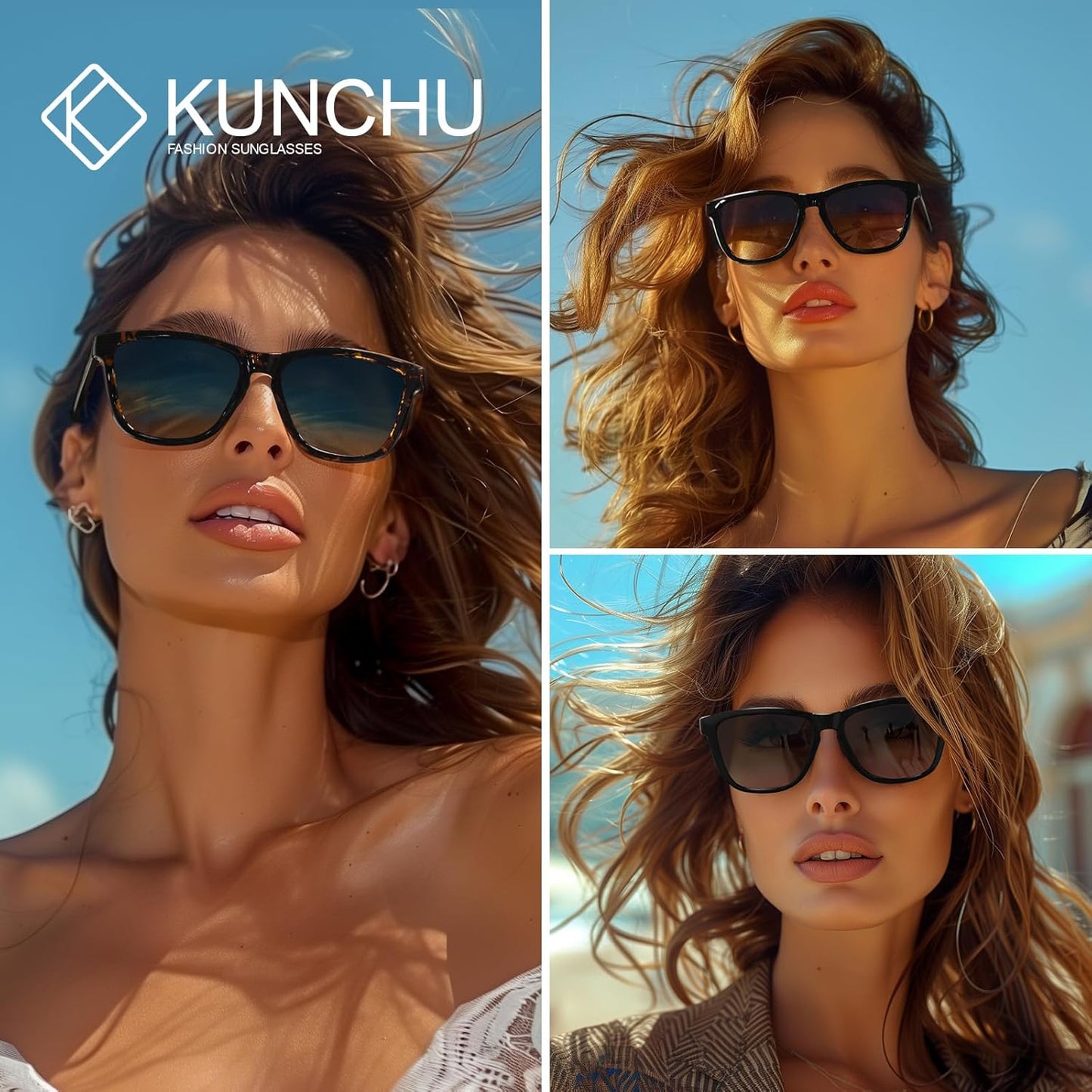 Polarized Sunglasses Womens Trendy Classic Retro Womens Sunglasses Men Driving Sun Glasses UV Protection